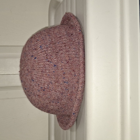 Vintage Collectables wool blend winter knit cloche sweater hat cap - rose pink - Picture 2 of 9
